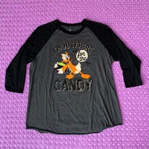 Disney Parks Donald Duck Halloween Baseball Tee